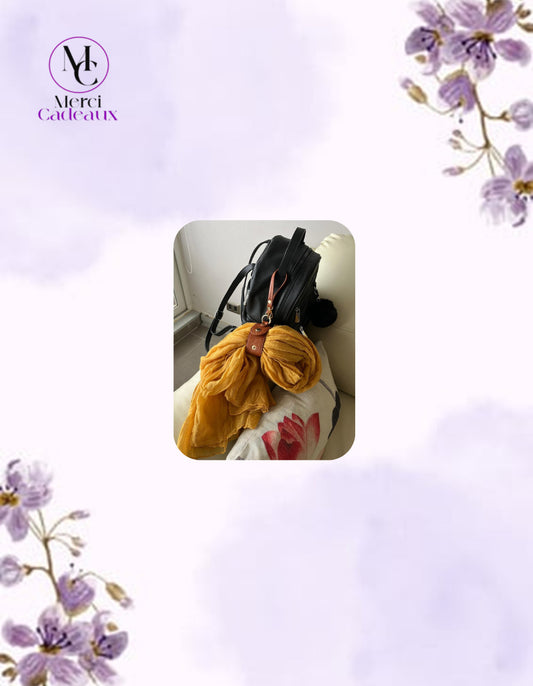 Colgador de accesorios para carteras café