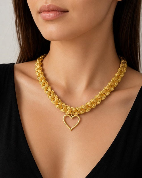 Collar Tejido Amarillo