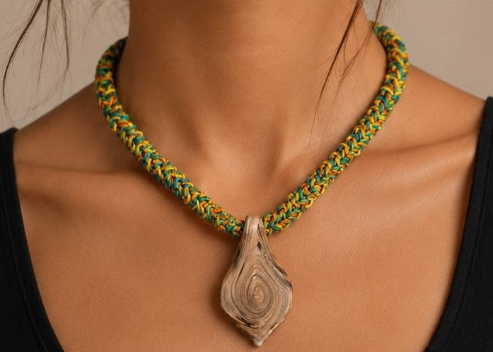 Collar Tejido Multicolor
