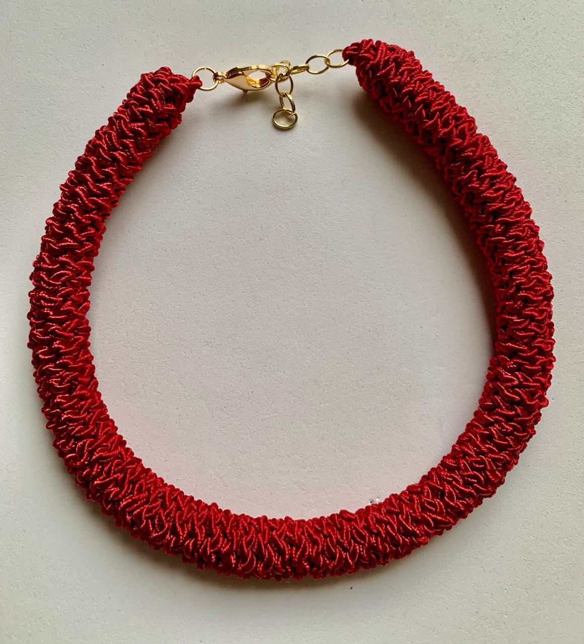 Collar Cordón Tejido