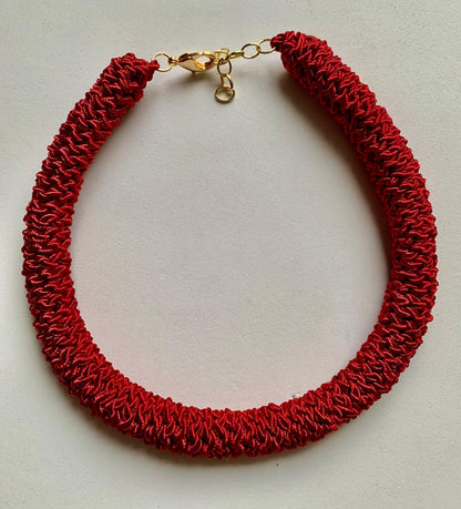 Collar Cordón Tejido