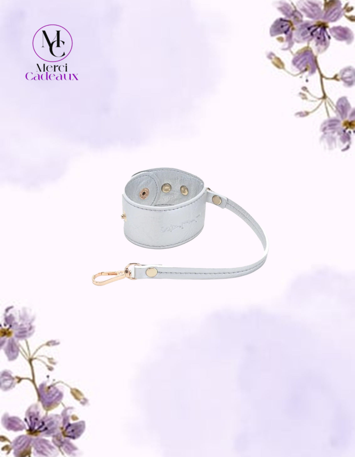 Colgador de accesorios para carteras plateado