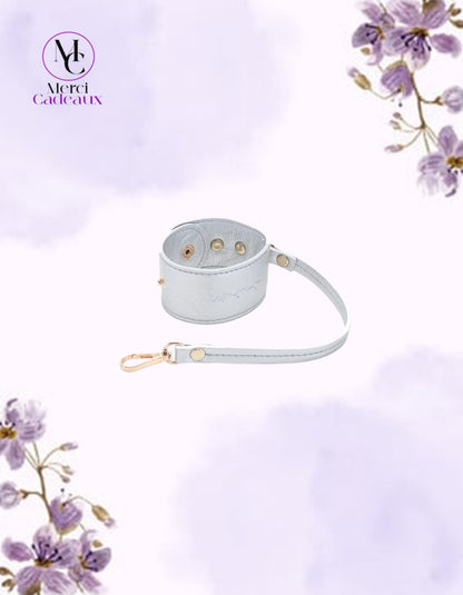 Colgador de accesorios para carteras plateado