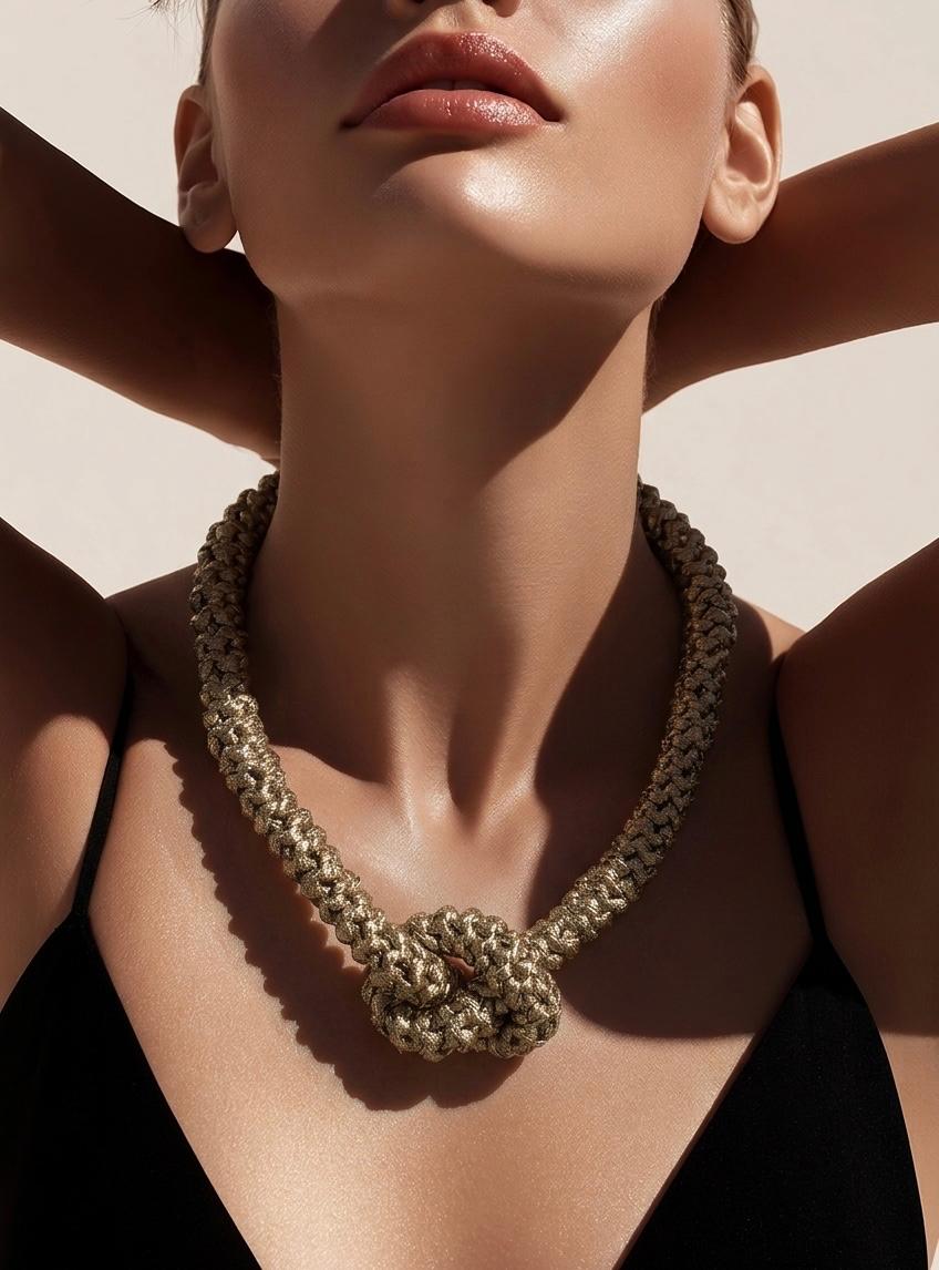 Collar Tejido Dorado