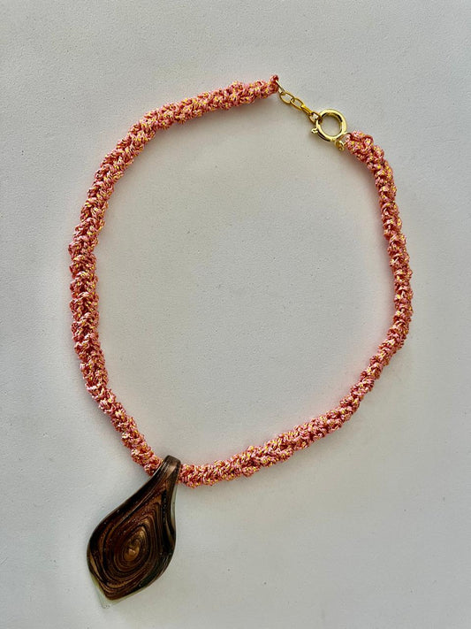 Collar Tejido Coral