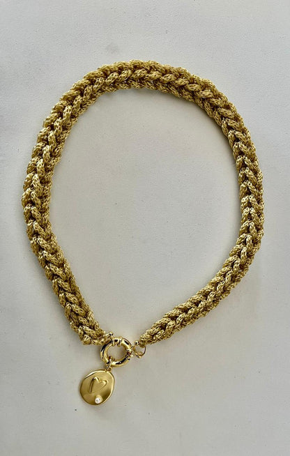 Collar Tejido Amarillo