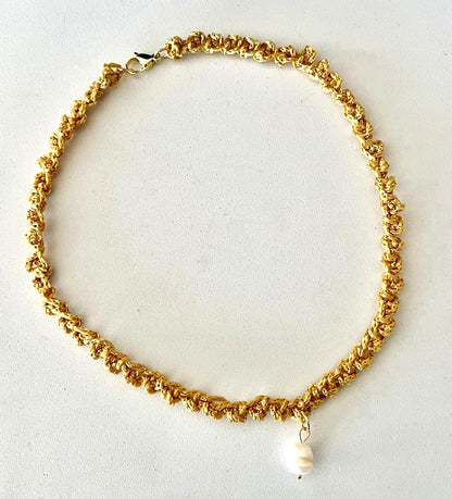 Collar Tejido Amarillo