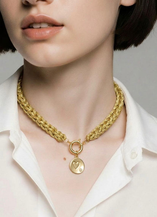 Collar Tejido Amarillo