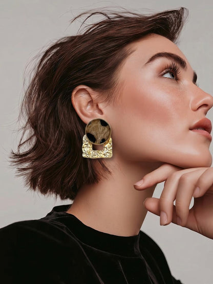 Pendientes de Piel Animal Print