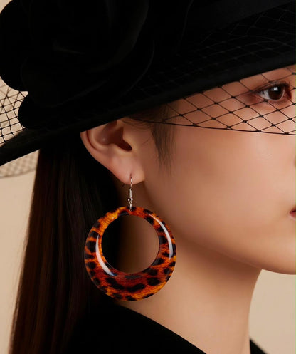 Pendientes Argolla Animal Print