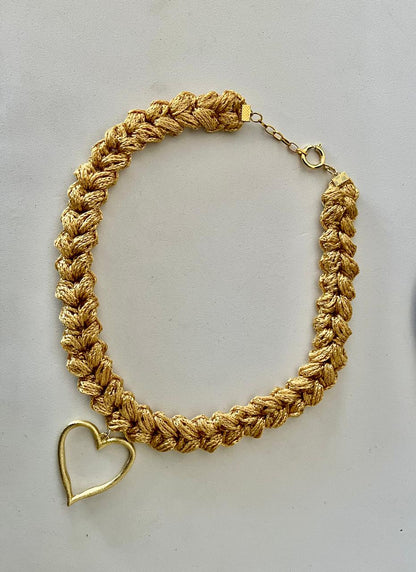 Collar Tejido Amarillo