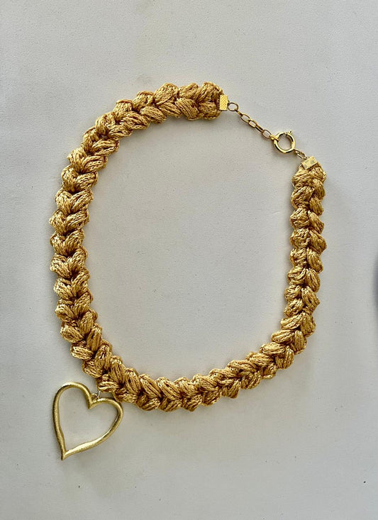 Collar Tejido Amarillo