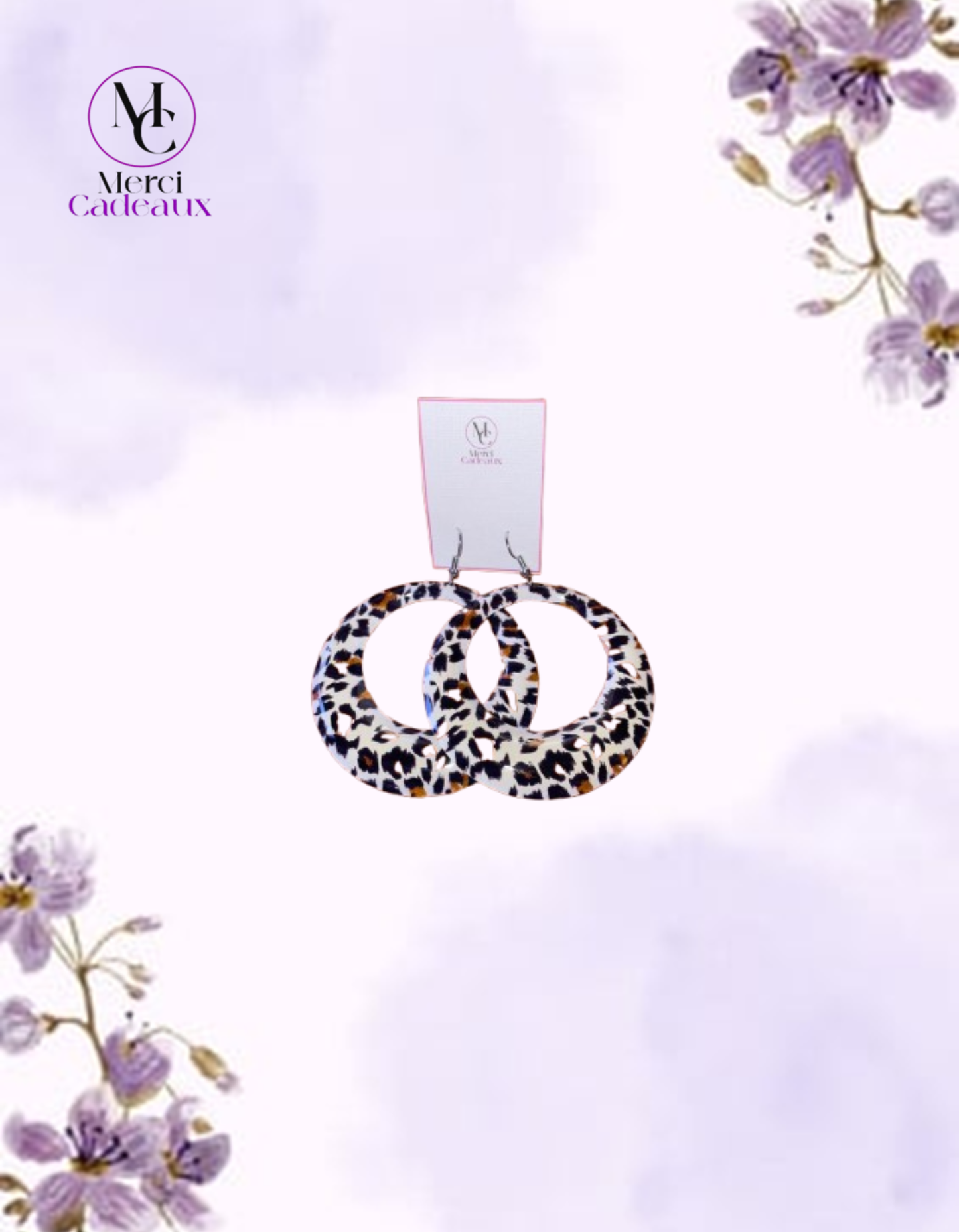 Pendientes Argolla Animal Print