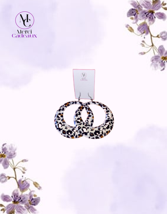 Pendientes Argolla Animal Print