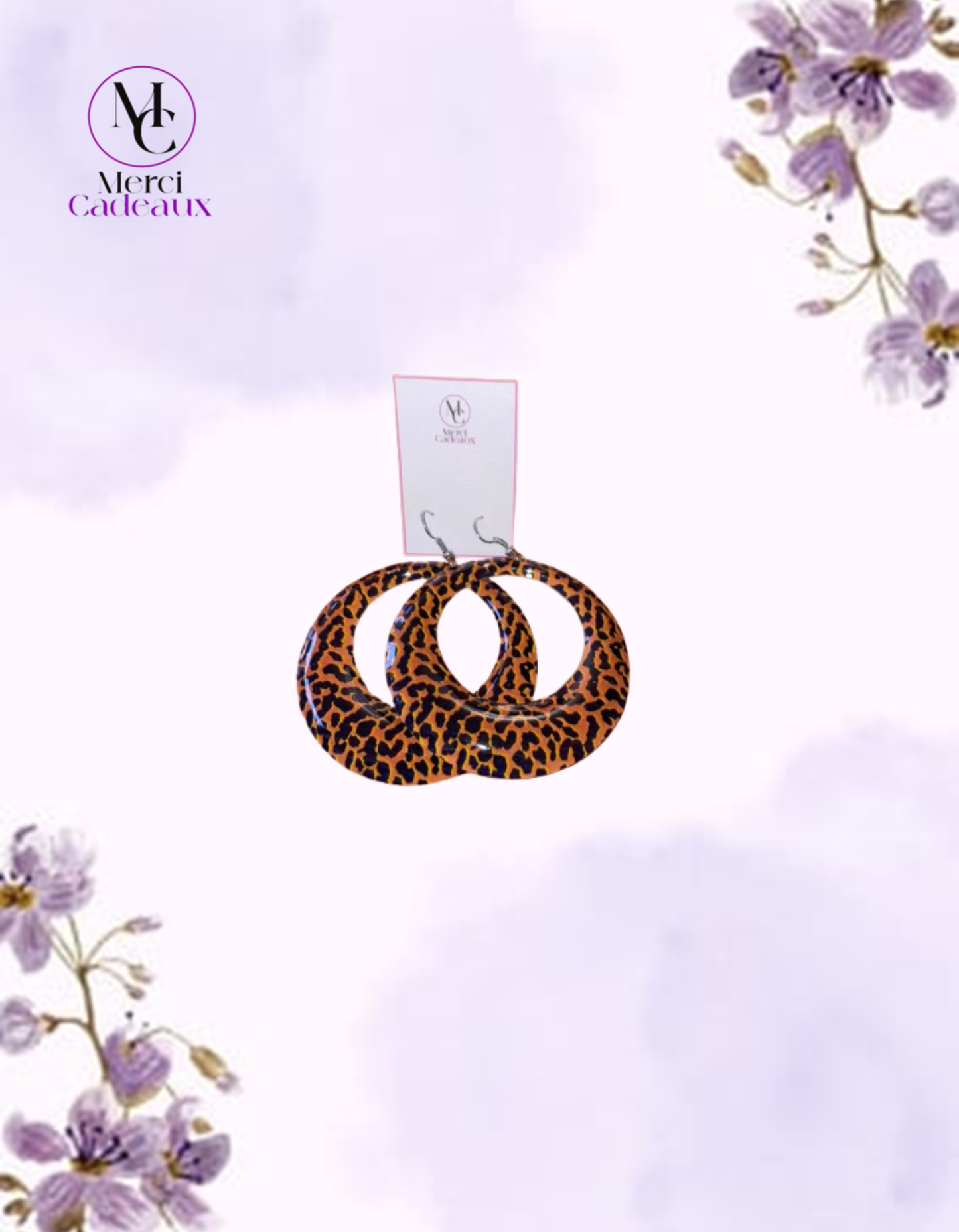 Pendientes Argolla Animal Print