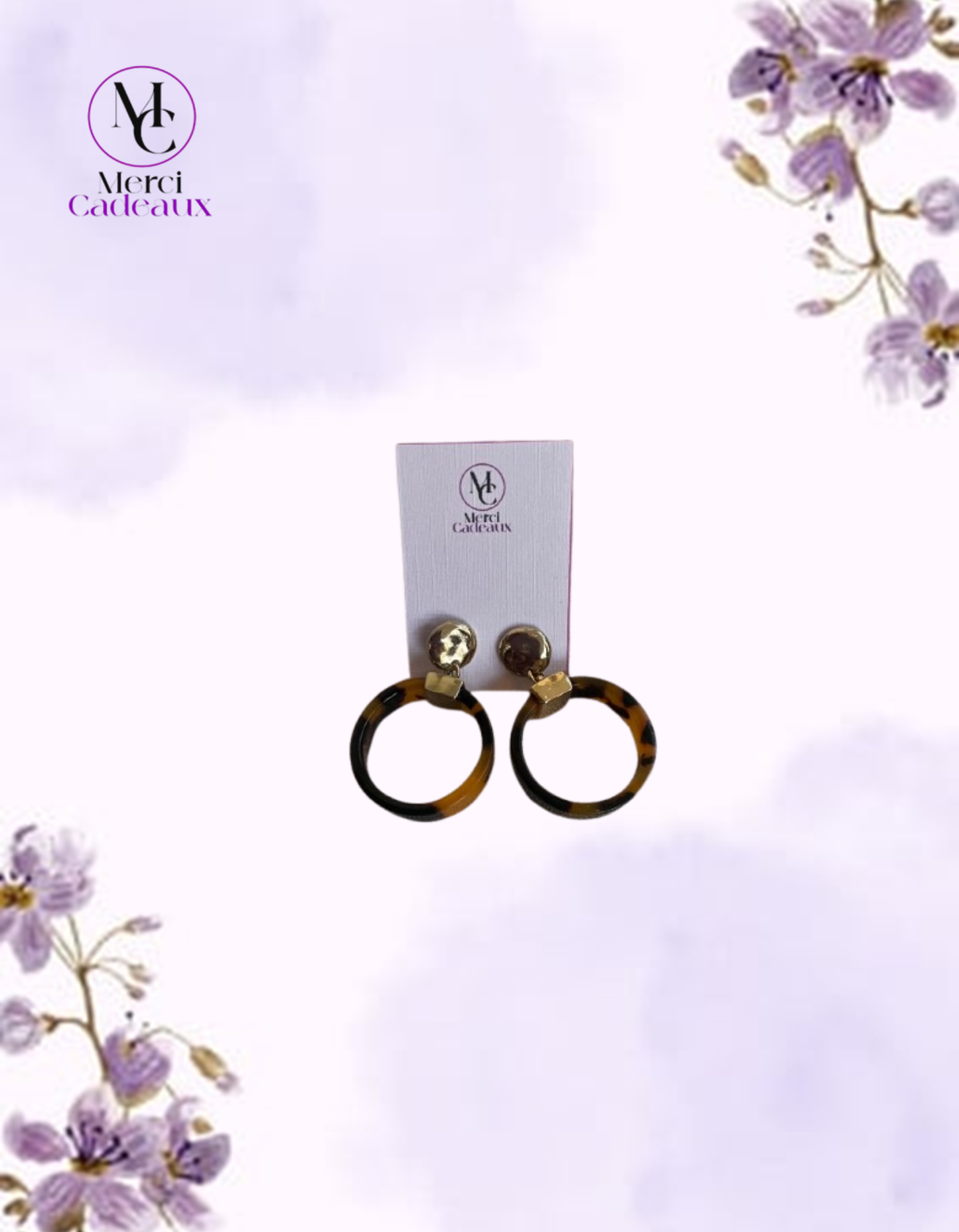 Pendientes Animal Print Redondos