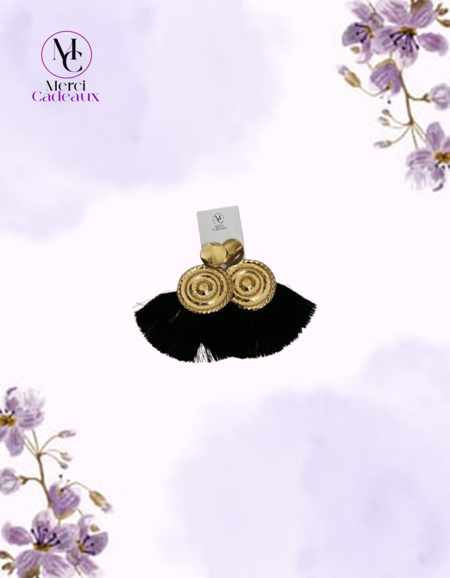Pendientes de Flecos Azules o Negros