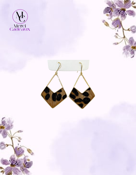 Pendientes de Piel Animal Print