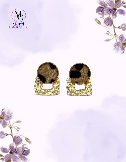 Pendientes de Piel Animal Print