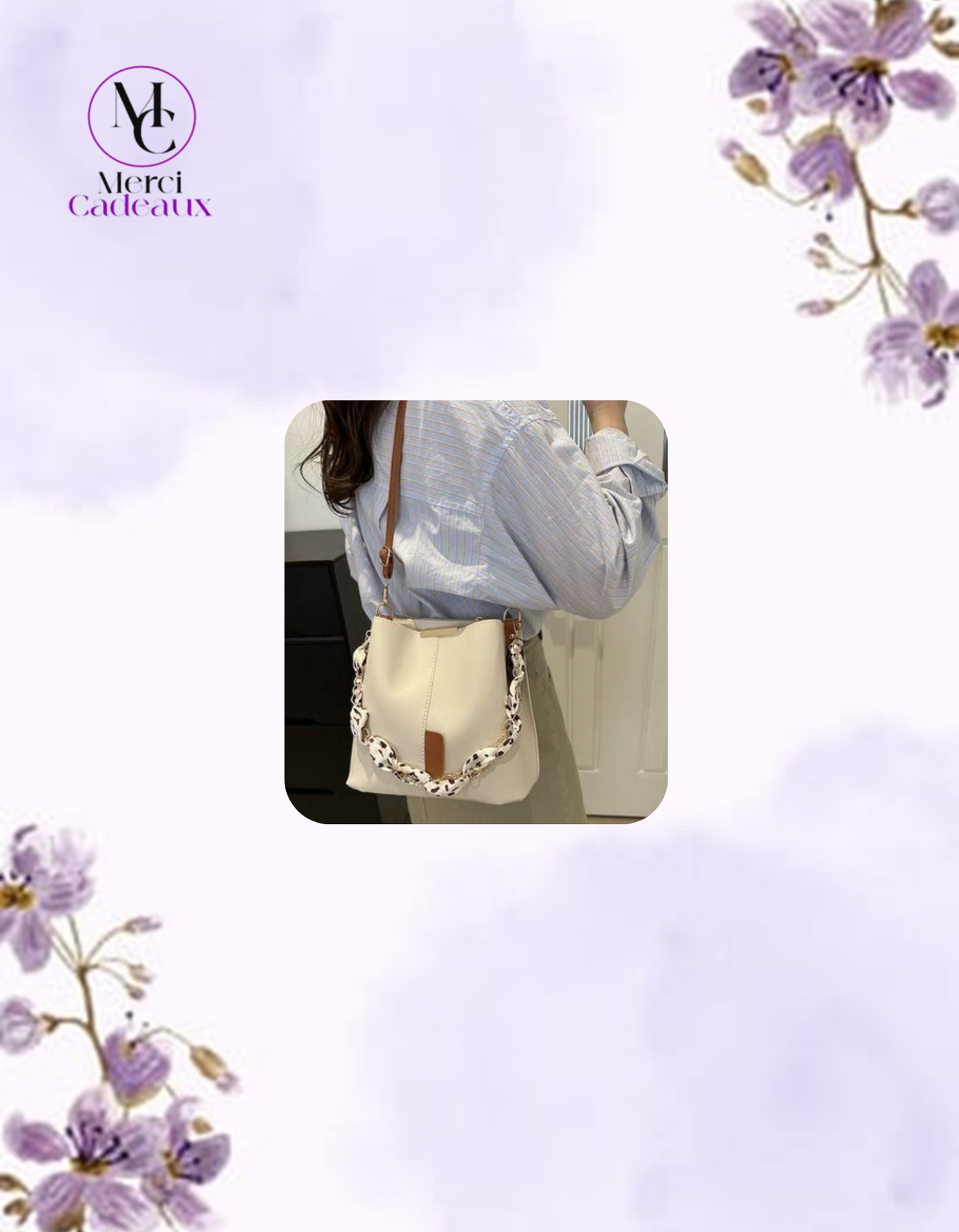 Cartera de hombro o cruzado, con cadena de cinta