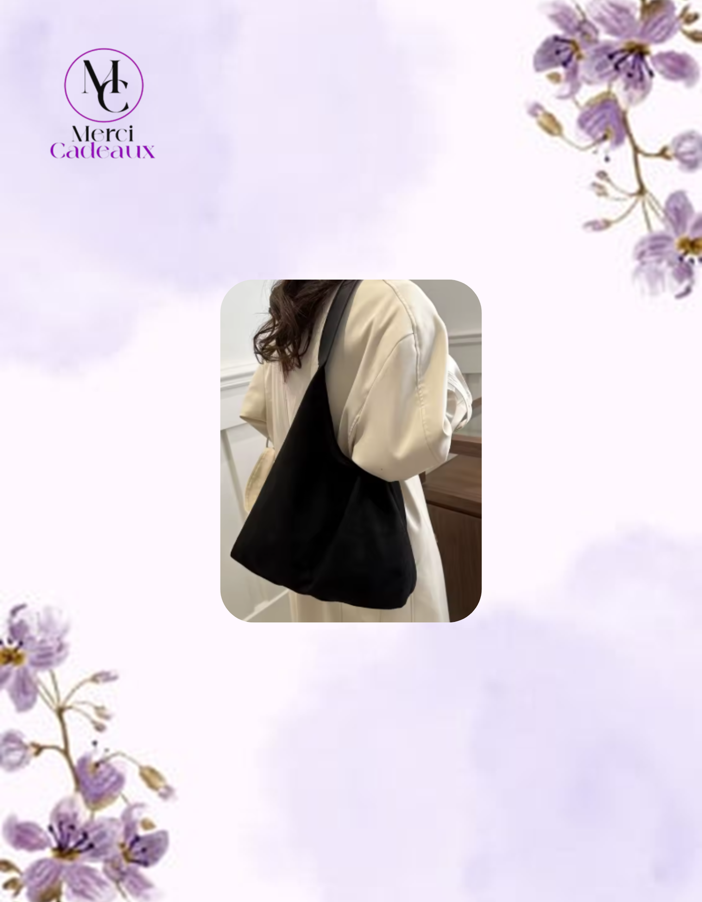 Bolso de hombro vintage de gamuza de gran capacidad y textura muy suave