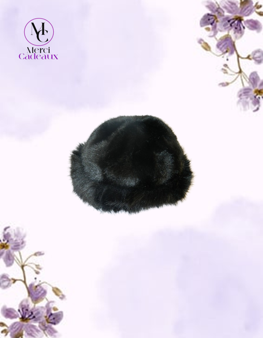 Gorro peludo, suave y cálido de estilo coreano