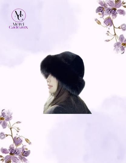 Gorro peludo, suave y cálido de estilo coreano