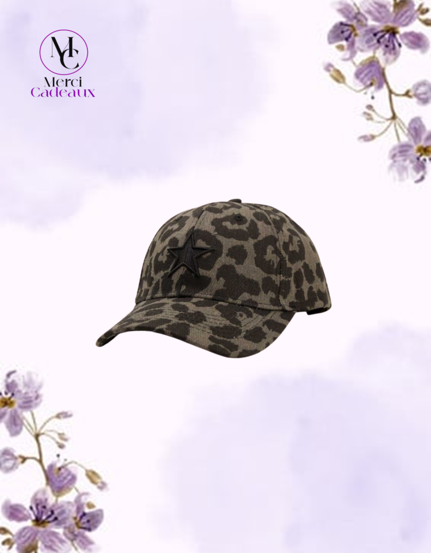 Gorra de béisbol Retro Animal Print con Textura y Ajustable